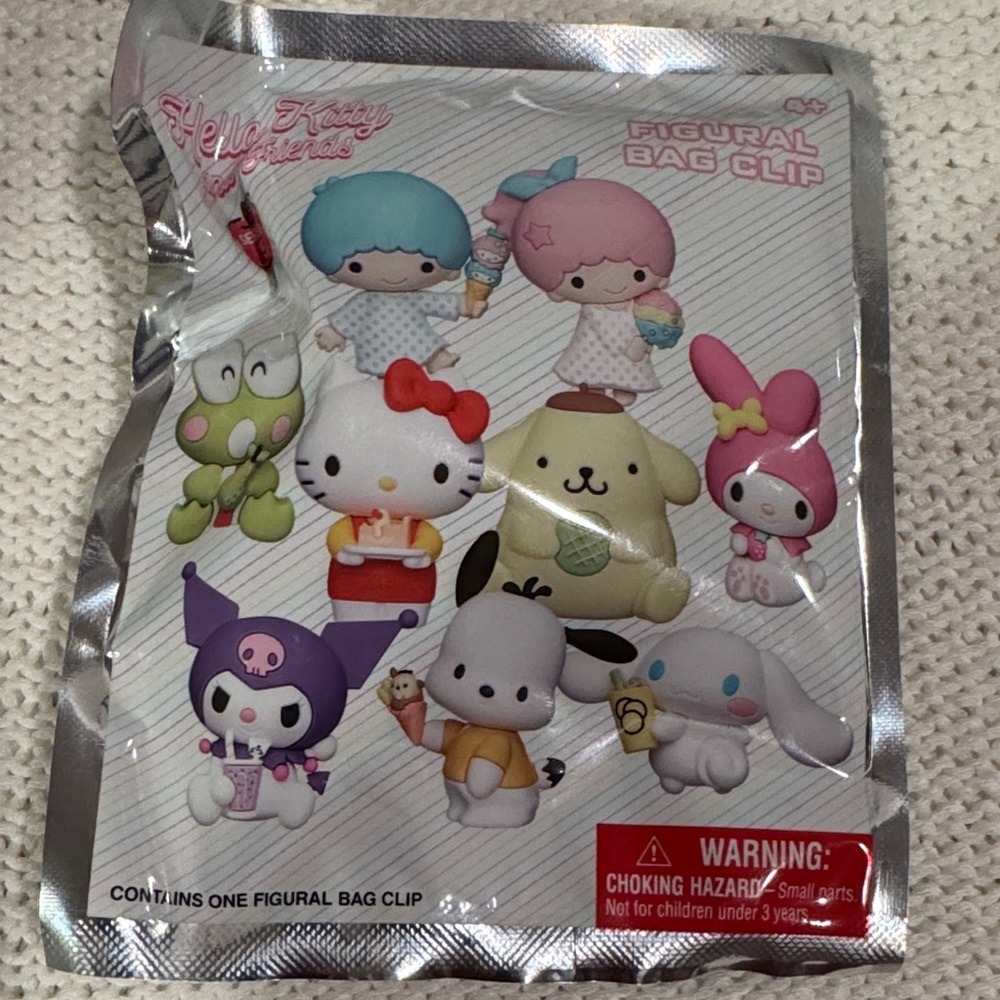 Hello Kitty and Friends Figural Bag Clip - Multicolor NEW
